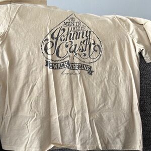 Johnny Cash Graphic Tee in Cream